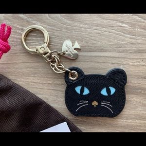 Kate Spade Double Sided Cat/Mouse Keychain